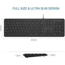 Клавіатура WinBlu WB-190 EU Black, USB (UA гравіровка) 