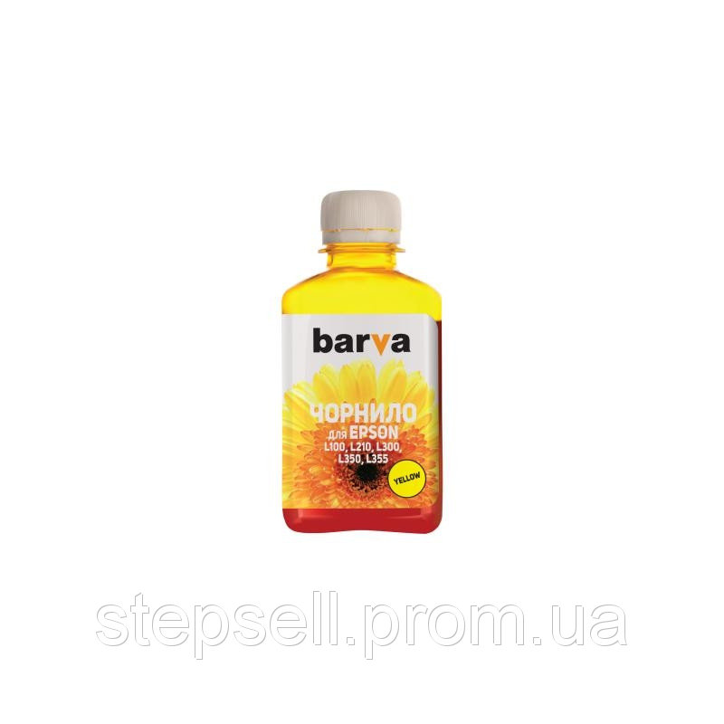 Чорнило BARVA EPSON L100/L210/L300/L350/L355 (T6644) 180г YELLOW (L100-405)