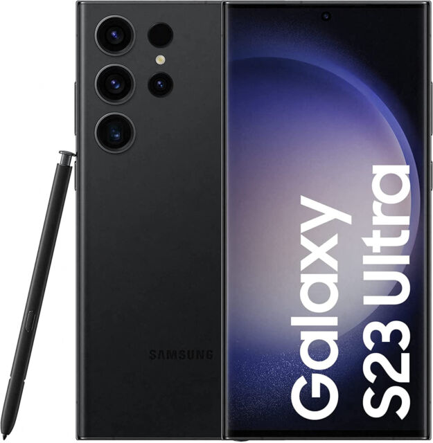 Мобильный телефон Samsung Galaxy S23 Ultra, 6,8", Snapdragon 8 Gen 2 (2.8GHz), Phantom Black, 8Gb, 256Gb