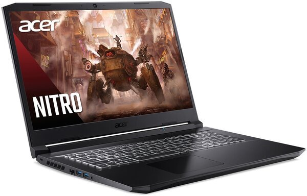 Ноутбук Acer Nitro 5 AN517-41-R7FP, 17.3", FHD IPS, AMD Ryzen 5 5600H (4.2 GHz), 16GB, SSD 512GB, RTX 3060 6GB