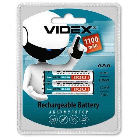 Аккумулятор AAA 1100mAh Videx (1 шт.)