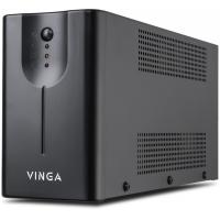 Джерело безперебійного живлення Vinga LED 600VA (350Вт), 2xSchuko, без дисплея, metal case (VPE-600M)