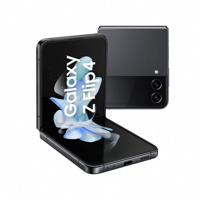 Мобильный телефон Samsung Galaxy Flip 4, 6,7", Snapdragon 8475 (2.8GHz), Grafite, 8Gb, 512Gb