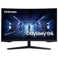 27" Монітор Samsung Odyssey G5 LC27G55TQBIXCI (2K , VA, 144Hz, HDMI, DP), Curved, Black