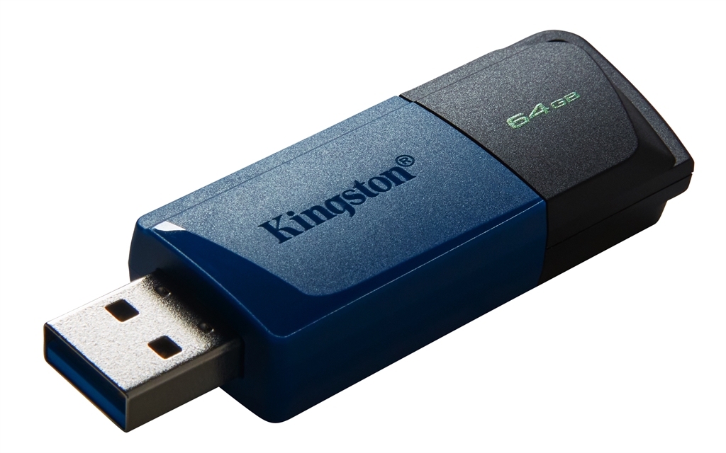 Флеш память USB 64GB Kingston DataTraveler Exodia M, USB 3.2, Black/Blue (DTXM/64GB)