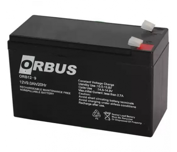 Акумулятор для ДБЖ ORBUS ORB1290 AGM 12V-9A (ORB1290)