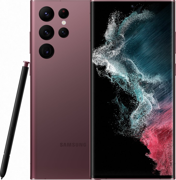 Мобильный телефон Samsung Galaxy S22 Ultra, 6,8", Exynos 2200 (2.8GHz), Burgundy, 12Gb, 256Gb