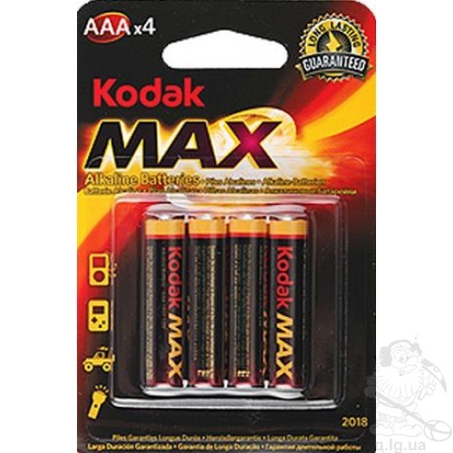 Батарейка AAA Kodak MAX LR03/4-BL (Alkaline) (1шт.)