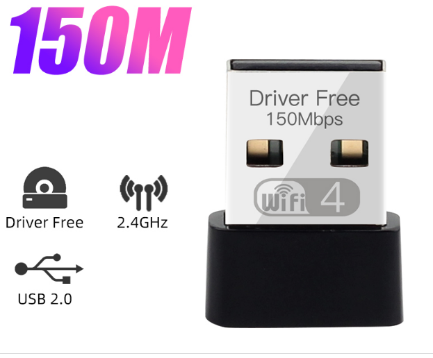 Обладнання Wi-Fi Adapter Fenvi 150 Мбит/с, Wi-Fi 4.0, USB 2.0