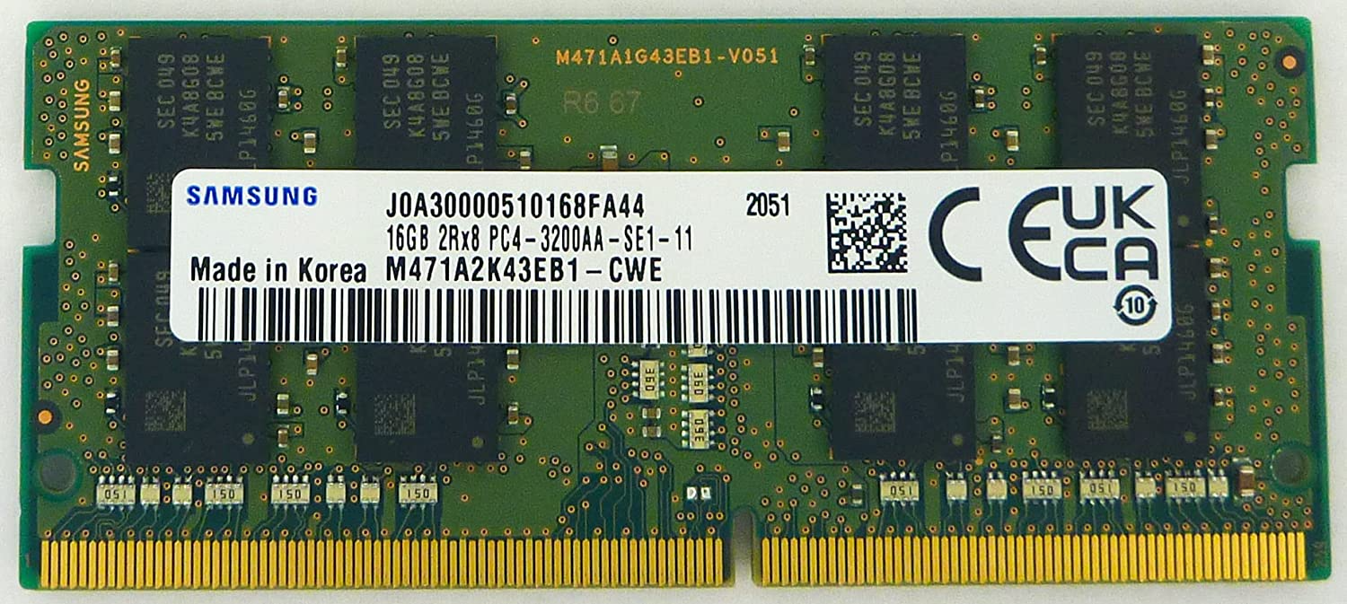 Модуль пам'яті SoDDR 4 16GB 3200 MHz 1.2v Samsung (M471A2K43EB1-CWE)