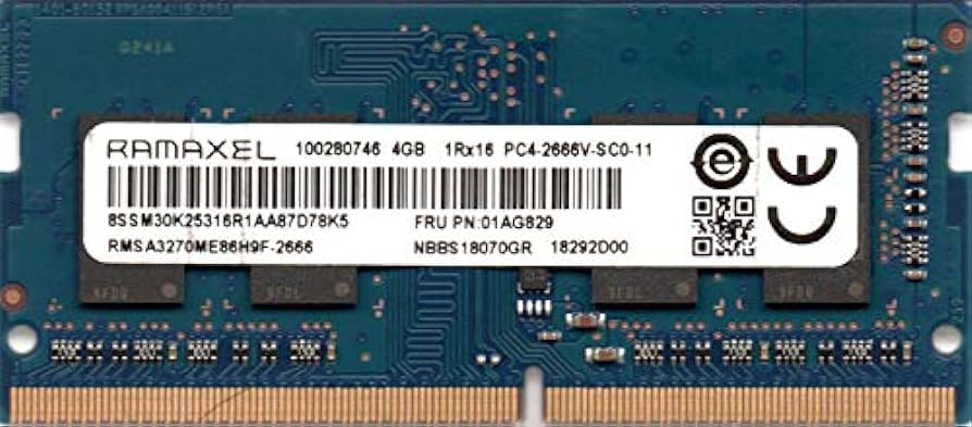 Модуль пам'яті SoDDR 4 4GB 2666 MHz 1.2v Ramaxel (RMSA3270ME86H9F-2666)