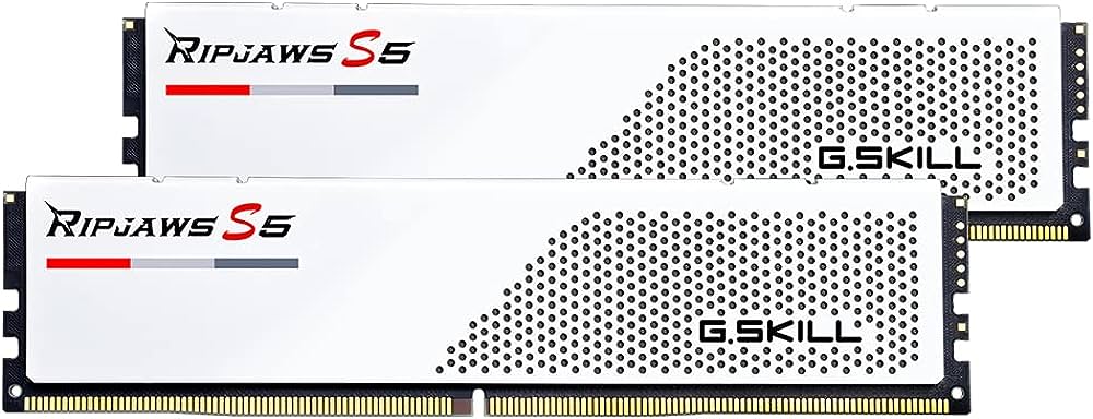 Модуль пам'яті Kit DDR5 64GB (2x32GB) 5600 MHz G.Skill Ripjaws S5 White (F5-5600J3636D32GX2-RS5W)