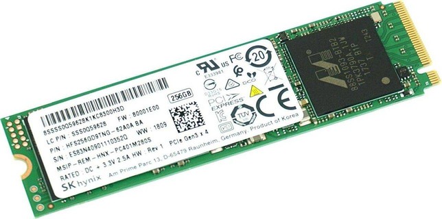 Накопичувач M.2 SSD 256GB Hynix NVMe Gen3 x 4 (HFM256GDJTNI)