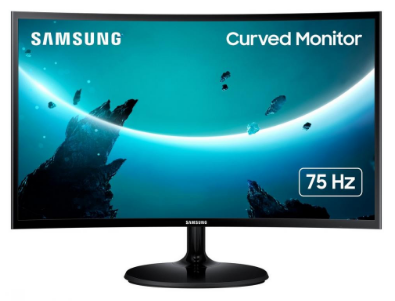 24" Монітор Samsung S24C360E, (FHD, VA, HDMI, VGA, Curved)