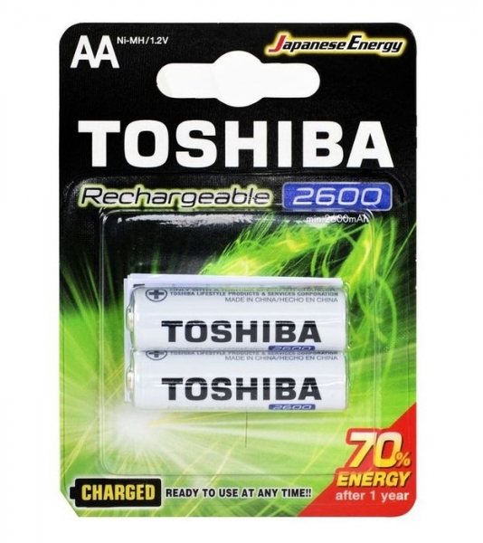 Аккумулятор AA 2600mAh Toshiba (1 шт.)