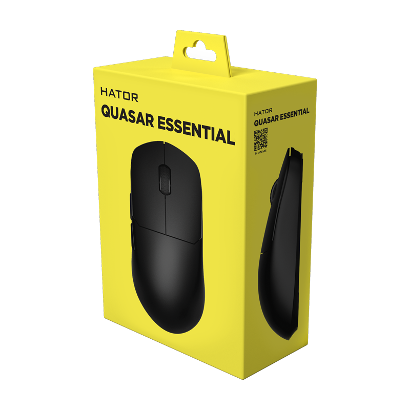 Мишка Hator Quasar Essential, USB, Black (HTM-400)