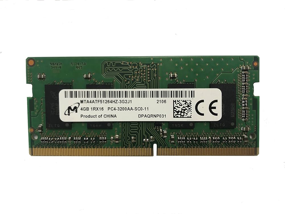Модуль пам'яті SoDDR 4 4GB 3200 MHz 1.2v Micron (MTA4ATF51264HZ-3G2J1)