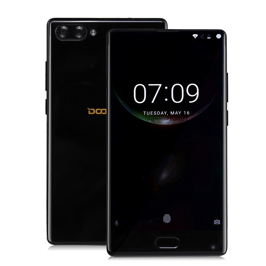 Мобильный телефон Doogee Mix, Black, 5.5", Helio P25 (2.5 ГГц), 4 ГБ, 64 ГБ, Mali-T880, 2 Sim