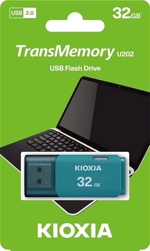 Флеш память USB 32GB Kioxia TransMemory U202 Blue (LU202L032GG4)