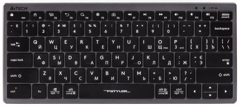 Клавіатура A4 Tech Fstyler FX-51, USB, Grey