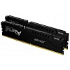 Модуль пам'яті Kit DDR5 64GB (2x64GB) 6000 MHz Kingston Fury Beast Black (KF560C36BBEK2-64)