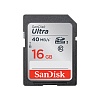 Флеш память SDHC 16Gb SanDisk Ultra Class 10 UHS-1 (SDSDUNC-016G-GN6IN)
