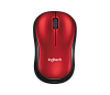 Мишка Logitech M185, Wireless USB, Red