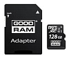 Флеш память MicroSDXC 128GB GoodRam + SD (Class 10) (M1AA-1280R12)