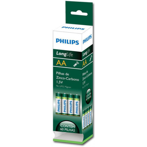 Батарейка AAA Philips R03/4-Shrink (LongLife) (1шт.)
