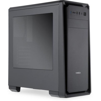Корпус Vinga Sain 1 Miditower, Mini - ATX, Micro - ATX, ATX, без блоку живлення, 1xUSB 3.0, 2xUSB 2.