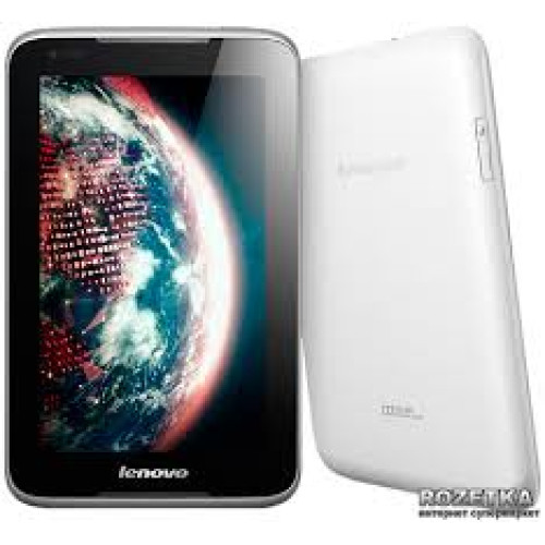 Планшет Lenovo IdeaTab A1000 16GB White (59374146) 7.0" (1024x600) емкостный Multi-Touch / MediaTek MTK8317T (1.2 ГГц) / RAM 1 ГБ / 16 ГБ + поддержка карт памяти microSD / Wi-Fi b/g/n / Bluetooth 3.0 / GPS / фронтальная камера 0.3 Мп / Android 4.1 (J