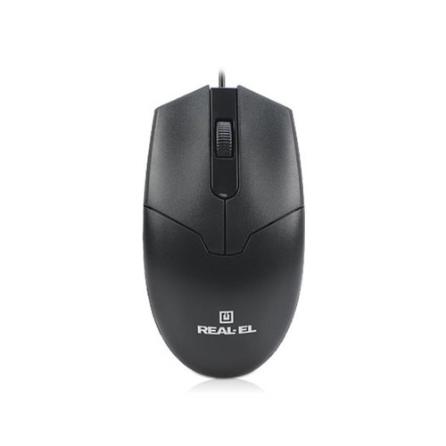 Мишка REAL-EL RM-208, Black, USB (EL123200030)