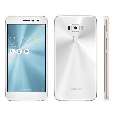 Мобільний телефон Asus Zenfone 3. White. 5.2", SuperIPS+, (1920x1080), Qualcomm Snapdragon 625 (2.0 ГГц), RAM 4 ГБ, 64 ГБ вбудованої пам'яті + microSD,SDHC (до 2 ТБ), основна камера: 16 Мп, фронтальна камера: 8 Мп, 3G, LTE, GPS, підтримка 2х SIM-карт