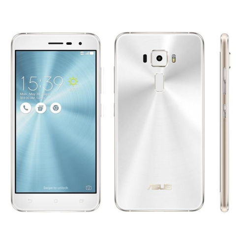 Мобільний телефон Asus Zenfone 3. White. 5.2", SuperIPS+, (1920x1080), Qualcomm Snapdragon 625 (2.0 ГГц), RAM 4 ГБ, 64 ГБ вбудованої пам'яті + microSD,SDHC (до 2 ТБ), основна камера: 16 Мп, фронтальна камера: 8 Мп, 3G, LTE, GPS, підтримка 2х SIM-карт