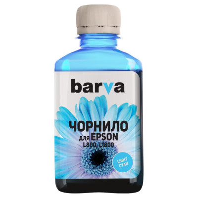 Чорнило Barva Epson L800/L810/L850/L1800 180г LIGHT CYAN (L800-417) (T6735)