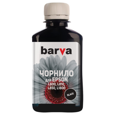 Чорнило Barva Epson L800/L810/L850/L1800 180г Black (L800-409) (T6731)