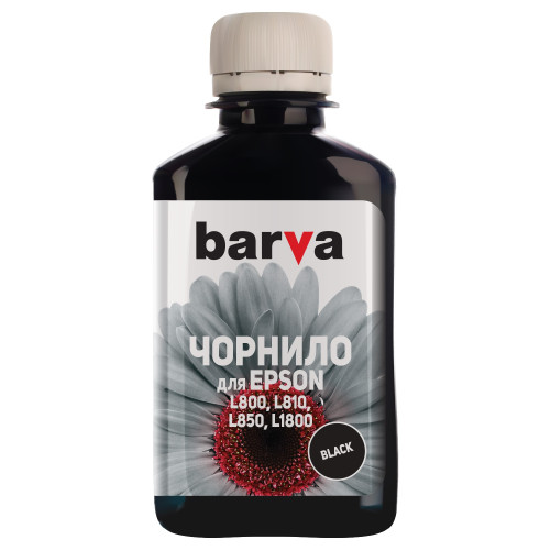 Чорнило Barva Epson L800/L810/L850/L1800 180г Black (L800-409) (T6731)