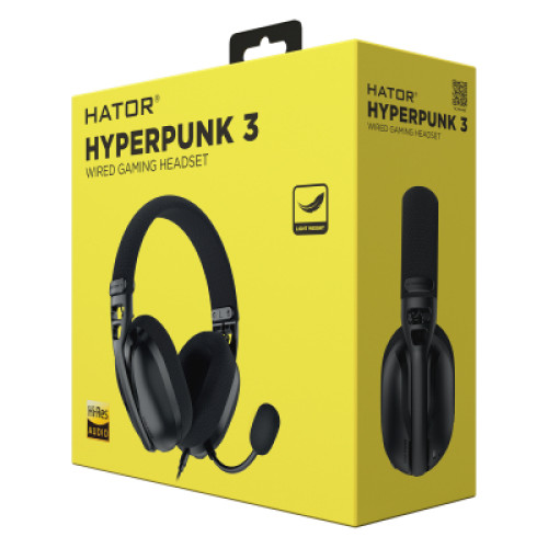 Навушники Hator Hyреrpunk 3 Hi-Res Black з мікрофоном (ESH01)
