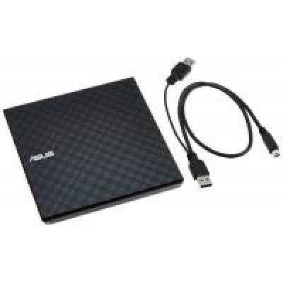 Дисковод DVD-RW Asus SDRW-08D2S-U LITE/BLK/G/AS, USB (90-DQ0435-UA221KZ)