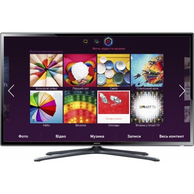 Телевизор Samsung 32" UE32F6330AKXUA, 1920x1080, 1080p Full HD, 200 Гц, 3D, картинка в картинке, DVR, мощность звука 20 Вт, HDMI x4, Ethernet, Wi-Fi, Smart TV, DVB-T, DVB-T2, DVB-С