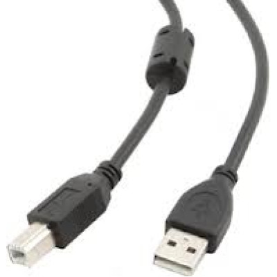 Кабель для принтера USB 2.0 AM/BM 1.8 m Gemix (Art.GC 1604) прозрачный/серебристый
