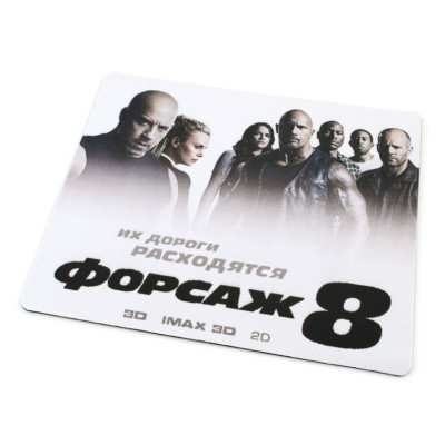 Килимок для мишки Форсаж товщина 3 мм, колір Grey, Пакет (14134)