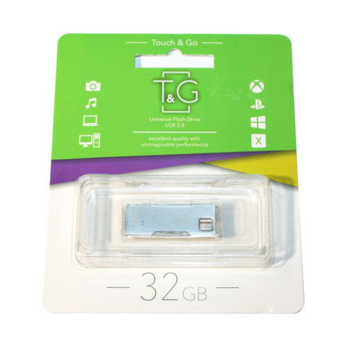 Флеш память USB 32GB T&G Metal (TG102-32G)