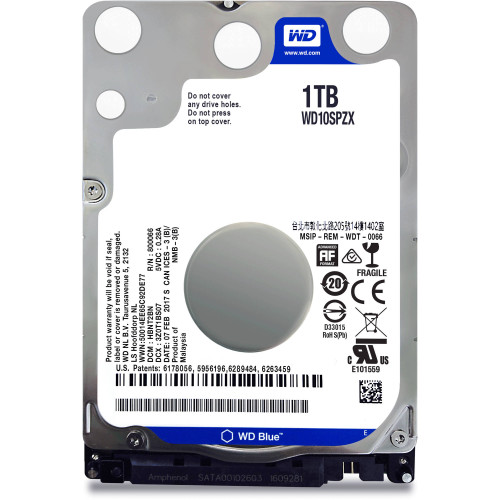 HDD Mobile 2,5'' 1TB WD, 5400 128 MB, SATA3, (WD10SPZX)