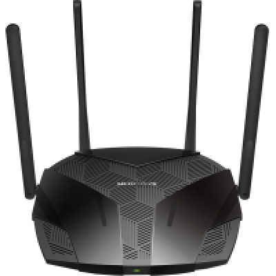 Маршрутизатор Mercusys MR80X (AX3000 Wi-Fi 6 (802.11ax), 1хGE WAN, 3хGE LAN, MU-MIMO, 4 антени)