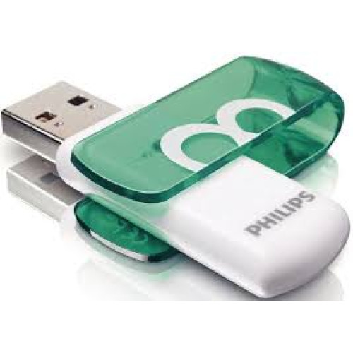 Флеш память USB 8GB Philips Snow edition (green FM08FD70B/97)