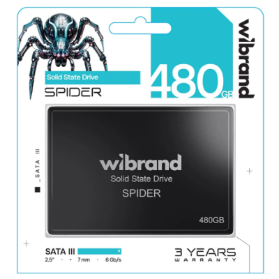 Накопичувач 2.5'' SSD 480GB Spider Wibrand (WI2.5SSD/SP480GBST)