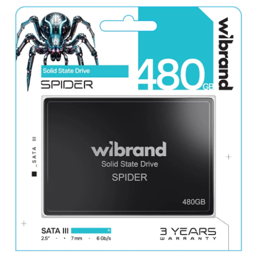 Накопичувач 2.5'' SSD 480GB Spider Wibrand (WI2.5SSD/SP480GBST)
