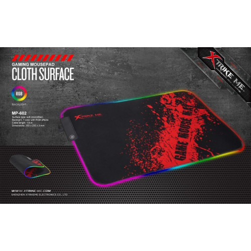 Килимок для мишки XTRIKE ME Backlight MP-602