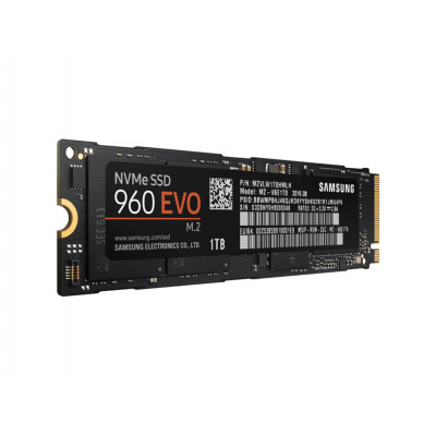 Накопичувач M.2 SSD 1TB Samsung 960 Evo V-NAND (TLC) (MZ-V6E1T0BW) (Без упаковки)